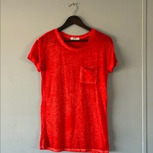 Awake Orange Sheer Blouse